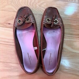 Isaac Mizrahi Brown Moccasins with Tassel Detail size 11